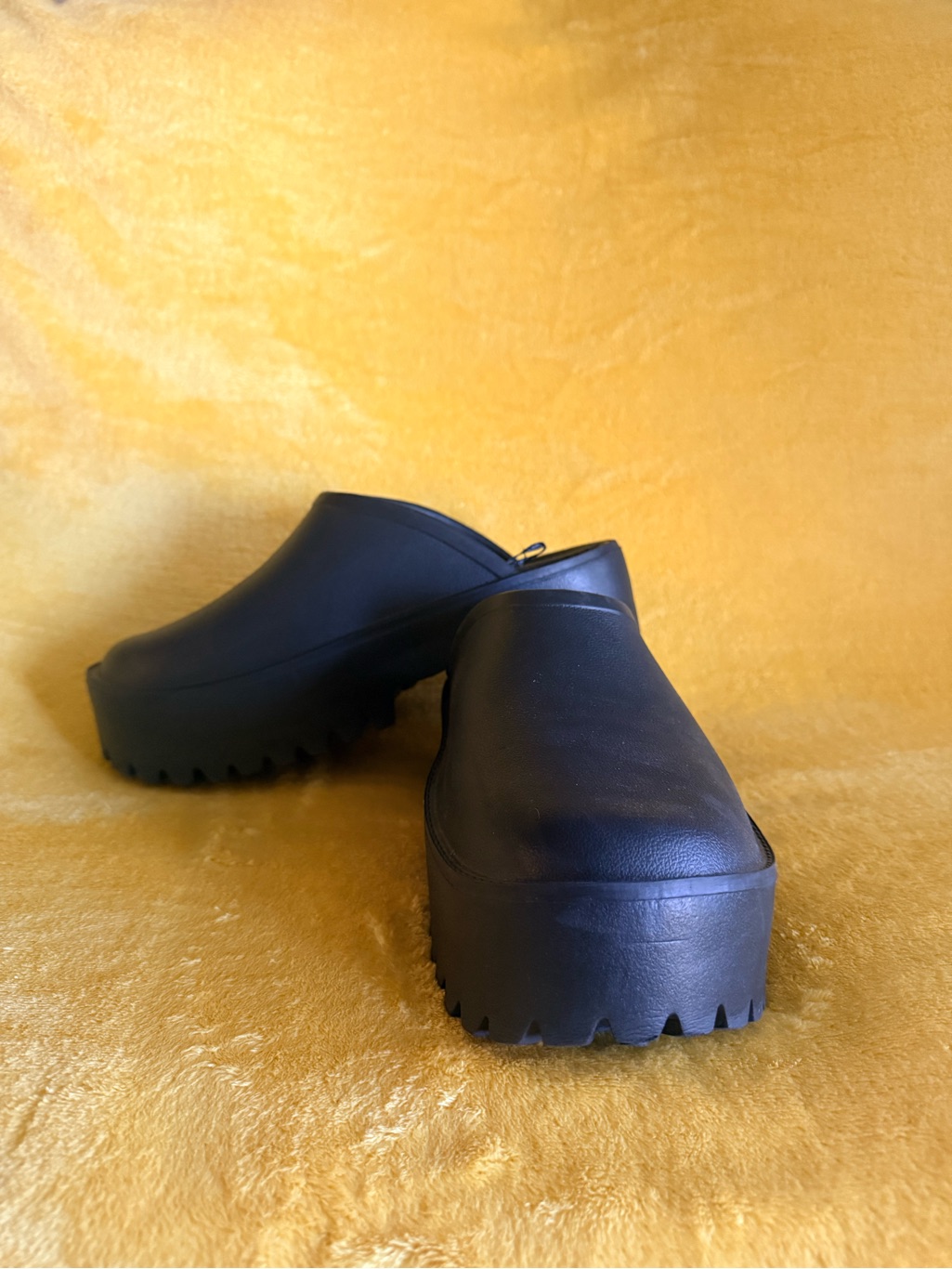 Black Platform Clog